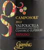 Gamba Ripasso Camposole Valpolicella Classico Superiore 2012