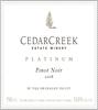 CedarCreek Estate Winery Platinum Pinot Noir 2012