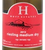 Huff Estates Winery Off Dry Riesling 2015