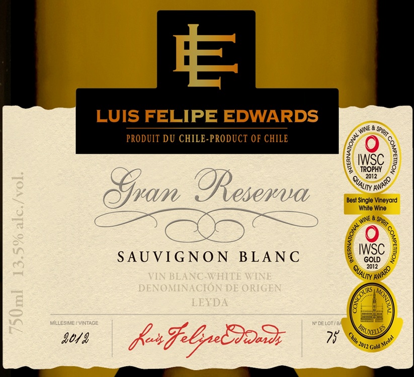 Kết quả hình ảnh cho luis felipe edwards gran reserva sauvignon blanc