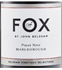 Fox By John Belsham Pinot Noir 2014