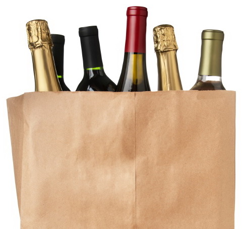 paper bag wine small