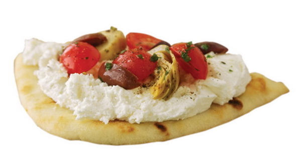 Feta, Tomato and Artichoke Pita