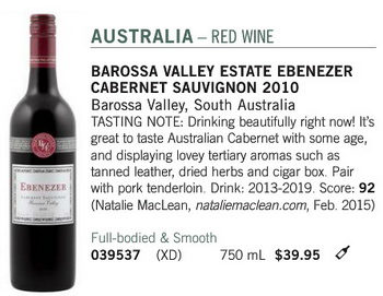 Barossa Valley Cab Sauv