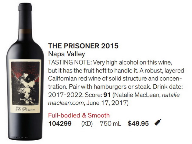 prisoner wine review