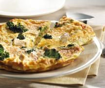 Chicken, Broccoli and Cheddar Frittata