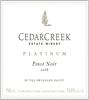 CedarCreek Estate Winery Platinum Pinot Noir 2013