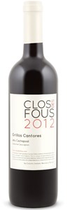 Clos Des Fous Grillos Cantores Cabernet Sauvignon 2012