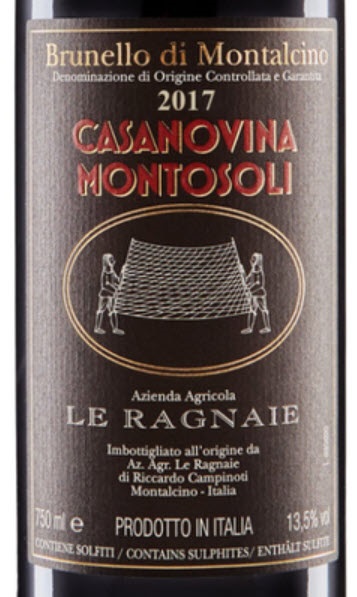 Le Ragnaie Casanovina Montosoli Brunello Di Montalcino 2017 Expert