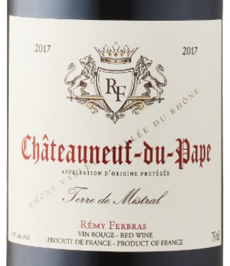 Remy Ferbras Terre De Mistral Chateauneuf Du Pape 17 Expert Wine Review Natalie Maclean