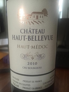 Château Haut-Bellevue 2010