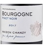 Maison Chanzy Bourgogne  Pinot Noir 2017