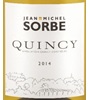 Jean-Michel Sorbe Quincy Sauvignon Blanc 2014