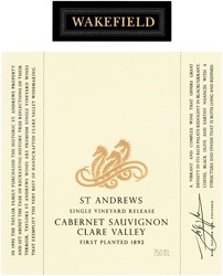 Wakefield Winery St. Andrews Cabernet Sauvignon 2014