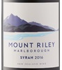 Mount Riley Syrah 2016